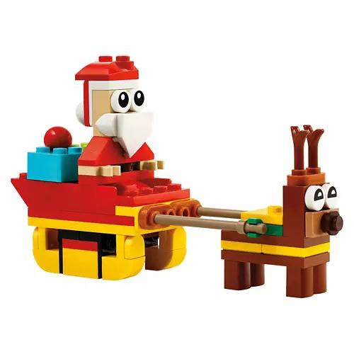 73 Piece Holiday Building Blocks - Santa's Sleigh