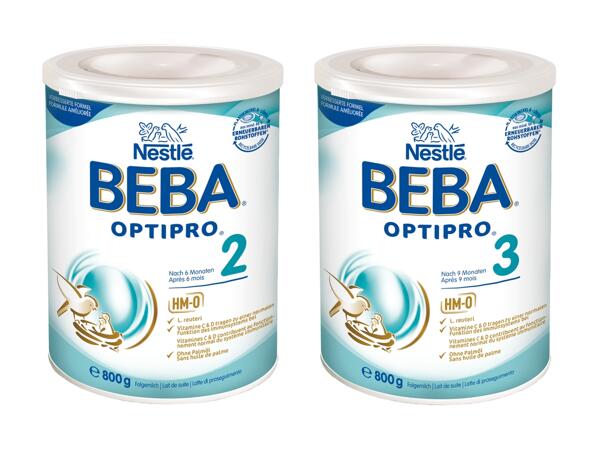Laits de suite BEBA Optipro 2/​3 Nestlé