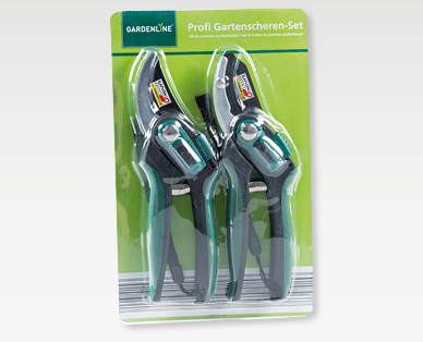 Lot de sécateurs de jardin professionnels, 2 pièces GARDENLINE(R)
