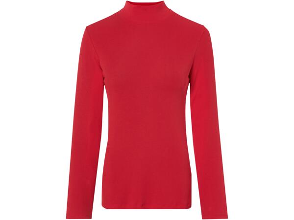 Ladies' Ribbed Roll-Neck Tops