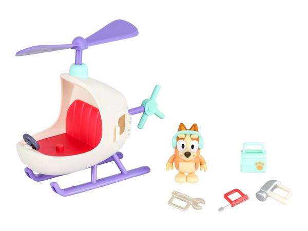 Bluey Bingo's Helicopter Toy with Figure