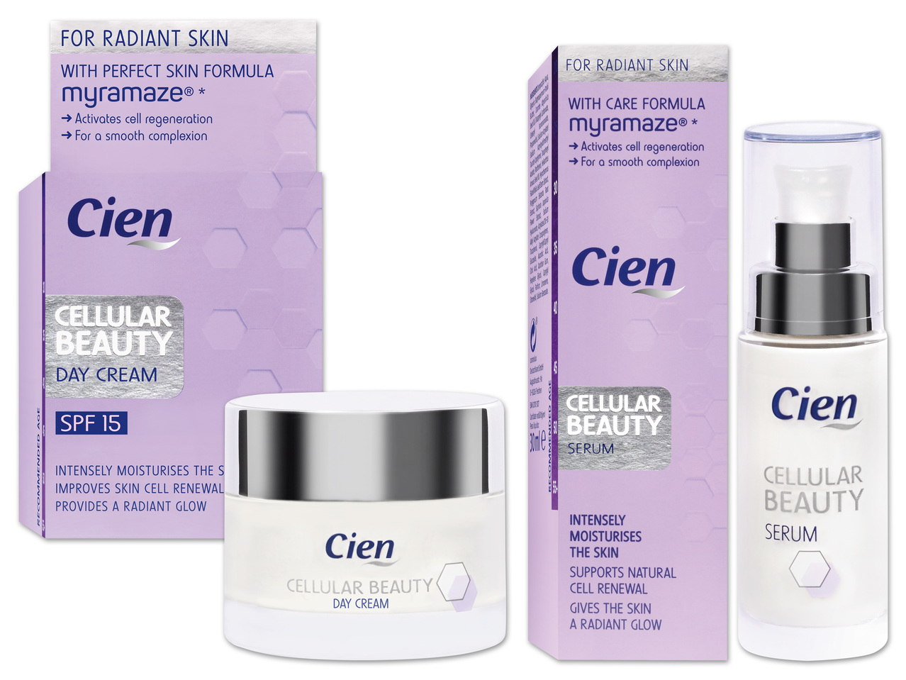 CIEN Tages-/Nachtcreme oder Gesichtsserum Cellular Beauty