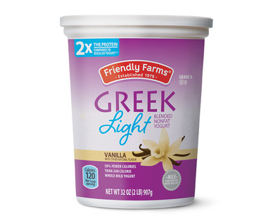 Friendly Farms Greek Light Vanilla Yogurt