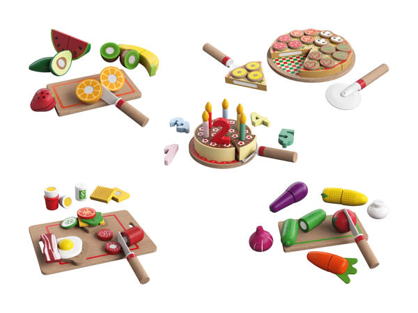Holz-Lebensmittel-Set