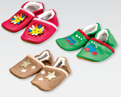 Pantofole di pelle per bebè/bambini piccoli IMPIDIMPI