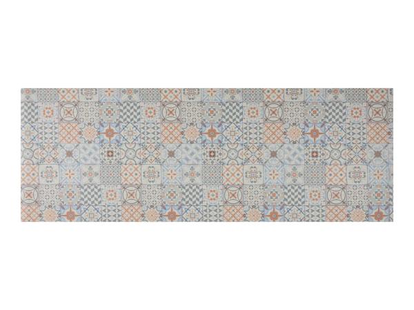 Kitchen Runner Mat With Mosaic Tile Pattern