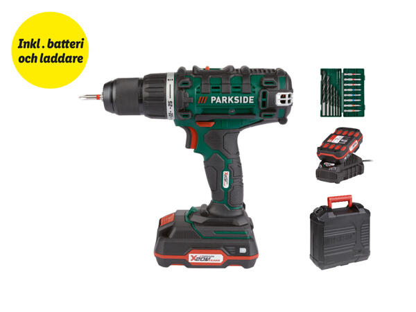 Batteridriven borrskruvdragare 20 V