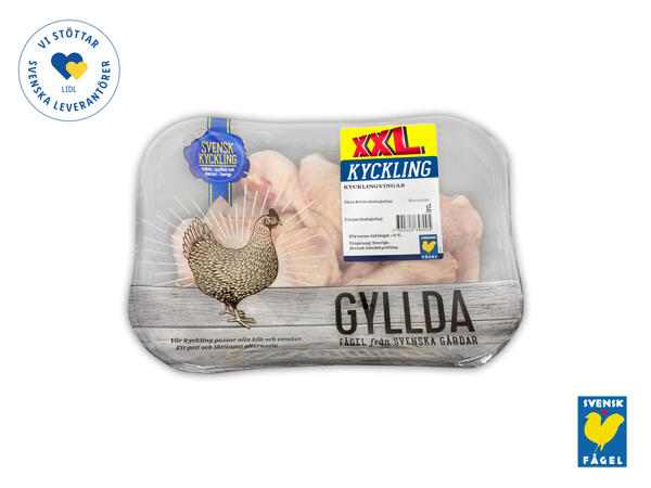 Färska kycklingvingar