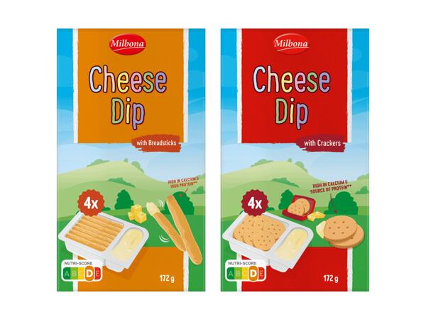Schmelzkäsecreme zum Dippen