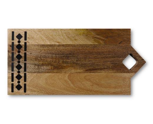 Crofton 
 Wood Cheese Board with Marble Inlay