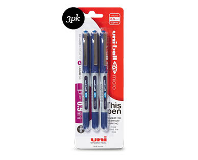 Uniball Eye Liquid Ink Pen 3pk