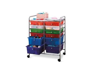 Easy Home 12-Drawer Rolling Cart