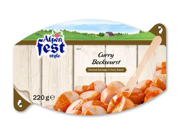 Karrypølse-snack