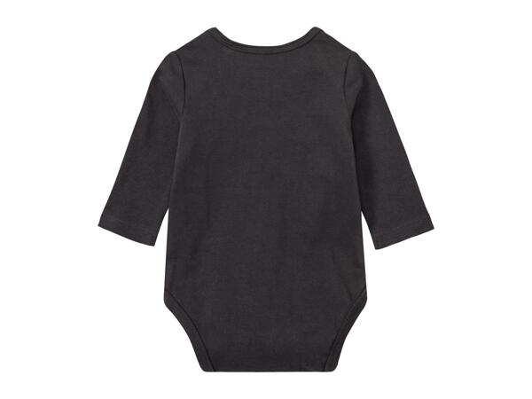 Lupilu Baby Long-Sleeve Bodysuits - 3 Pack Green