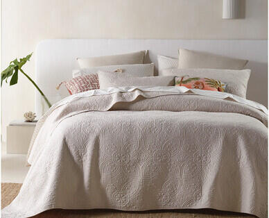 Cotton Coverlet Set – Queen/King Size