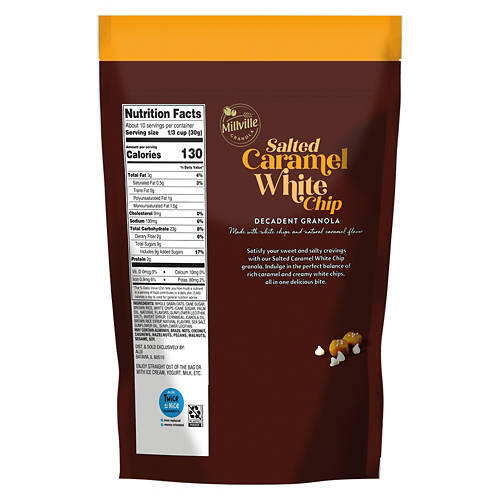 Gluten Free Salted Caramel Flavored White Chip Granola, 11 oz