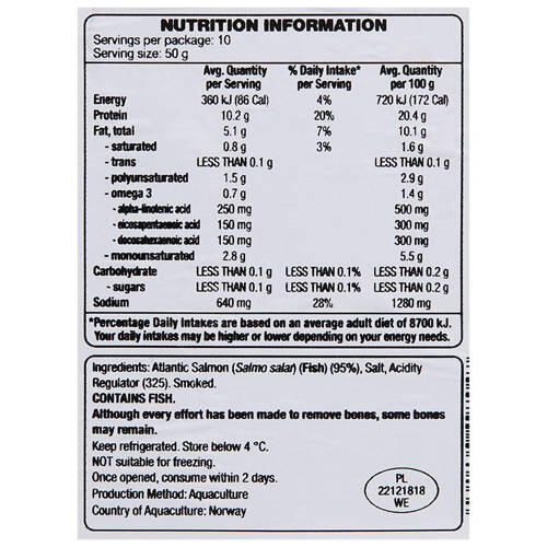 Smoked Salmon 500g
