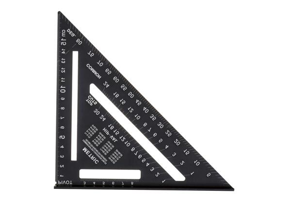 Multi-angle ruler, triangular scale, quick square or try square