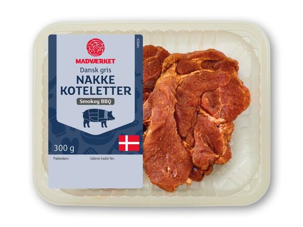 MADVÆRKET Marinerede nakkekoteletter eller koteletter