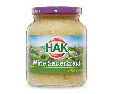 Sauerkraut 340g or Red Cabbage with Apple 355g