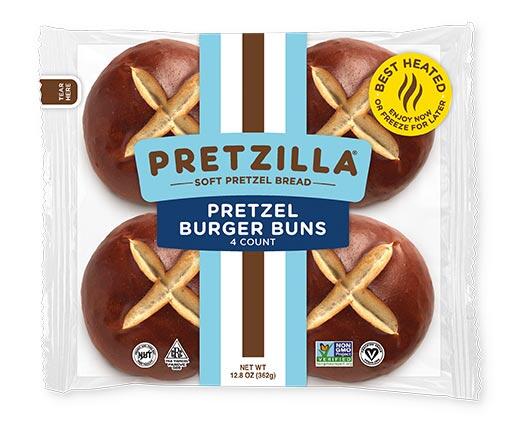 Pretzilla Pretzel Hamburger Buns