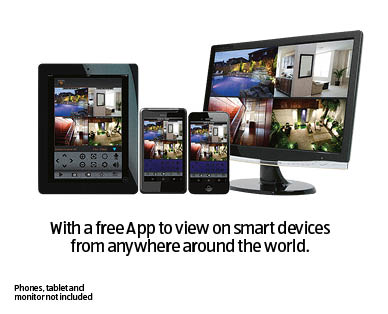 8 Camera Home Security System with DVR