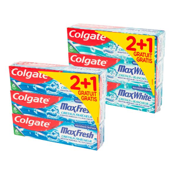 COLGATE(R) 				Dentifrice, 3 pcs
