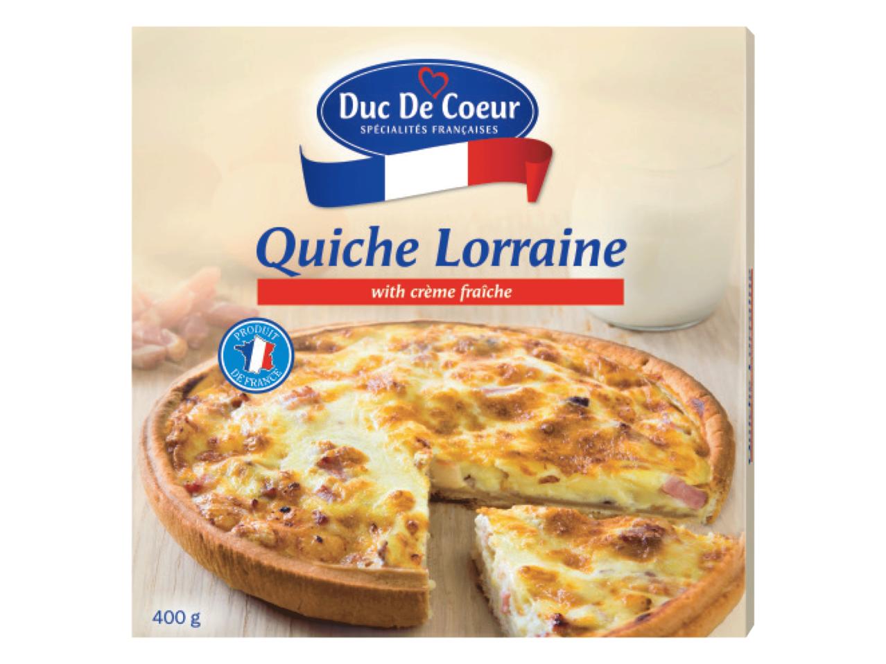 DUC DE COEUR(R) Quiche Lorraine with Crème Fraîche