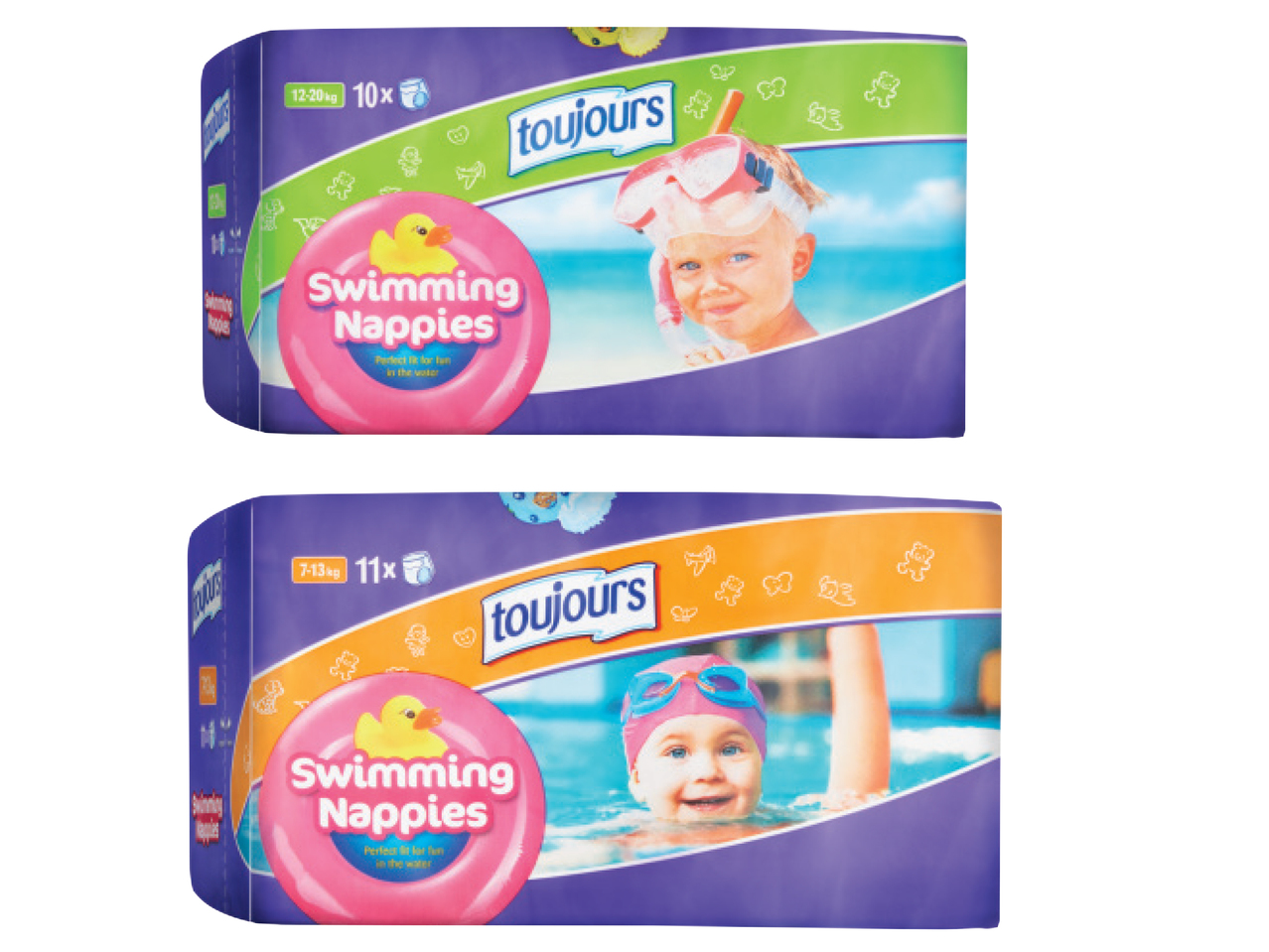 TOUJOURS Medium Swimming Nappies