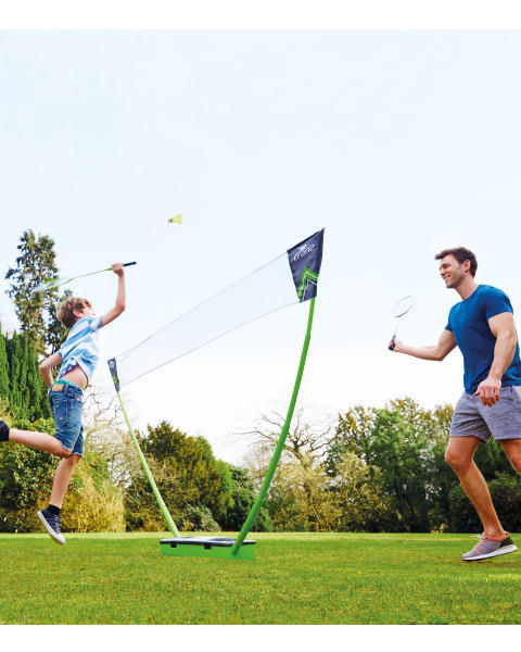 Badminton Set With Pop Up Net