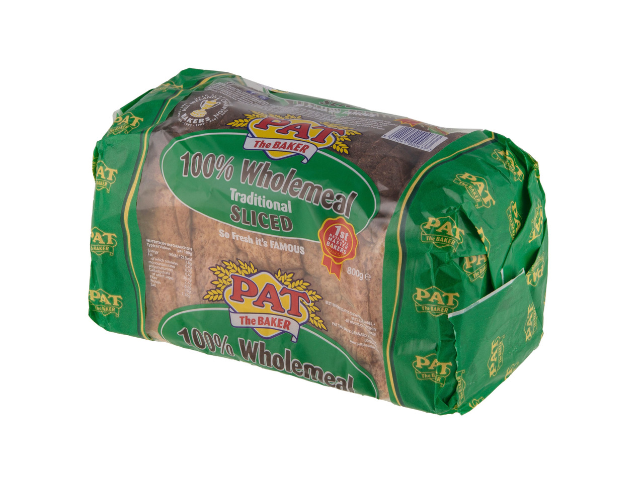 Pat the Baker Wholemeal Sliced Pan