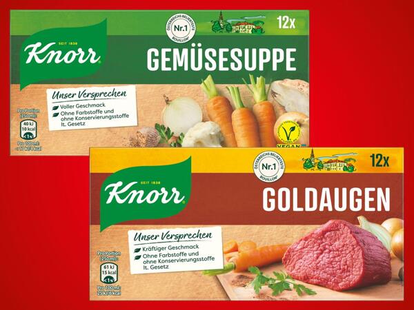 Gemüse oder Rindsuppe