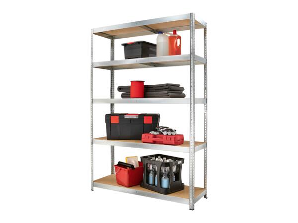 Metal Shelving Unit with 5 Shelves, 180x120x40cm