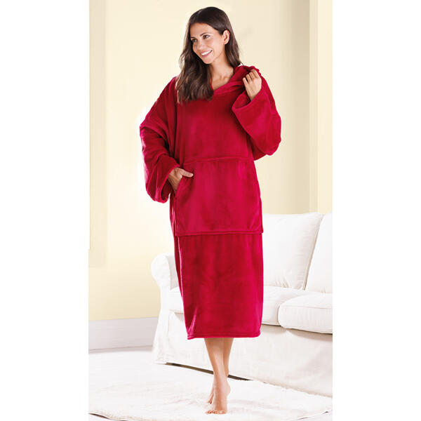 XXL-Flanell- Kuschel-Poncho