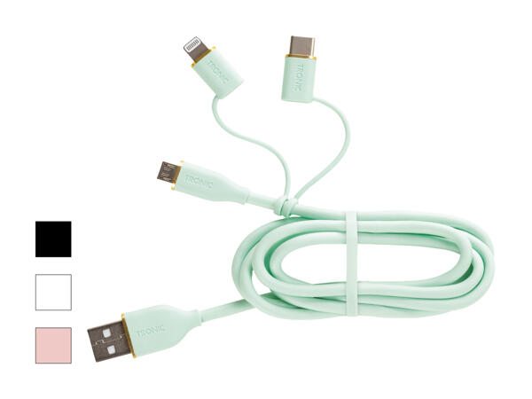 TRONIC(R) 3i1 opladnings- og datakabel