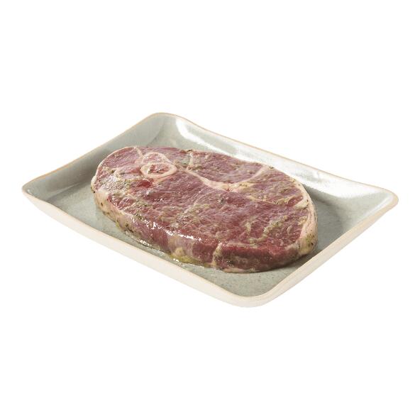 Tranche de gigot d'agneau marinée