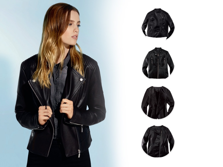 ESMARA Ladies' Biker-Style Bomber Jacket