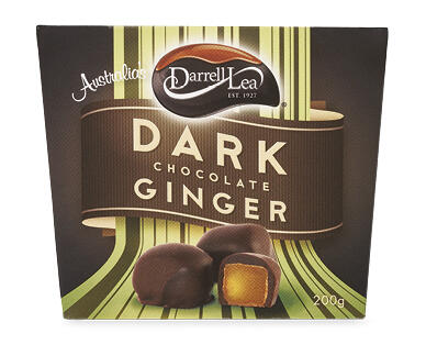 Darrell Lea Dark Chocolate Ginger Gift Box 200g