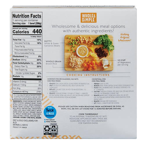Tahini & Chickpea Protein Bowl, 10.5 oz