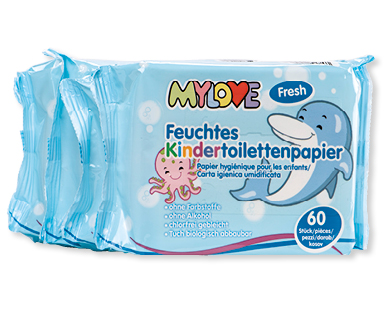 MYLOVE Feuchtes Kindertoilettenpapier Fresh
