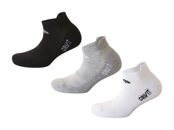 CRIVIT(R) Sneakersstrømper 3-pak