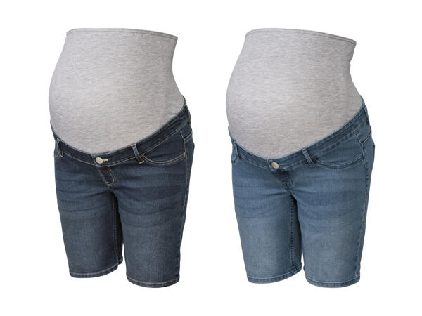 Short en jean de maternité