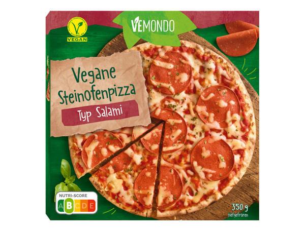 Vegane Steinofenpizza Typ Salami