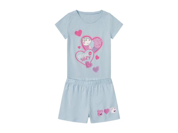 Girls' Short Pyjama Set "Paw Patrol, My Little Pony, Peppa Pig"