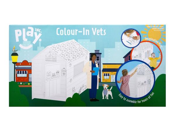 Play Inc Colour-In Cardboard Playhouse