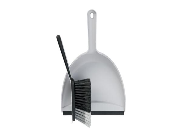 Livarno Home Dustpan & Brush Set - Grey