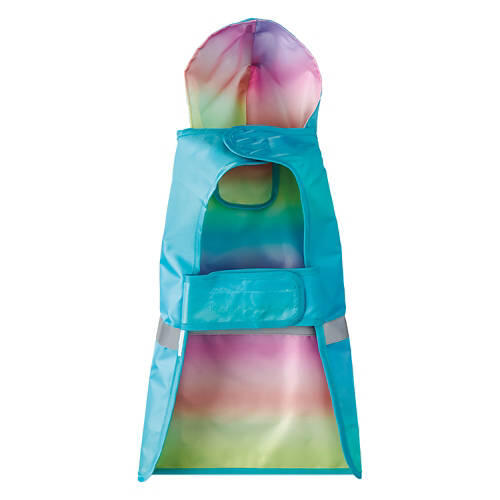 Reversible Pet Rain Jacket - Rainbow, M
