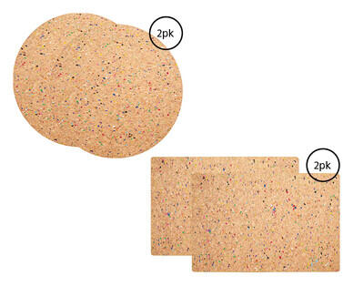 Cork Placemat 2pk or Cork Coaster 4pk