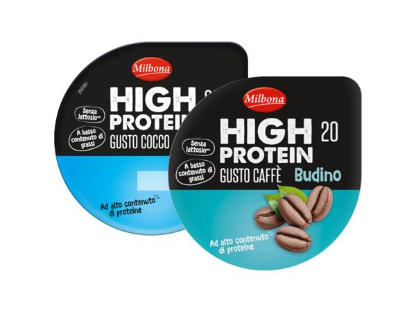 High protein pudding