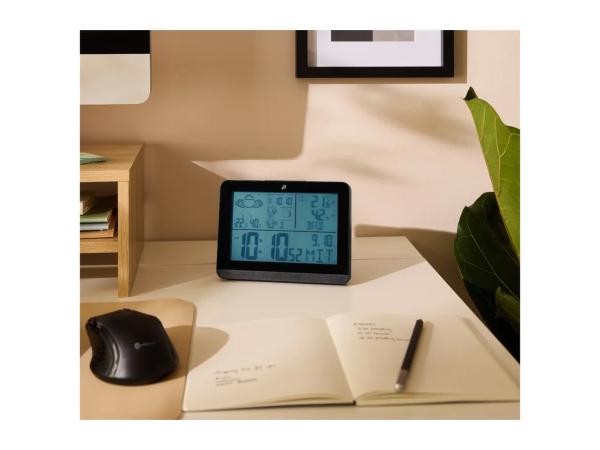 Auriol Black Radio-Controlled Weather Station